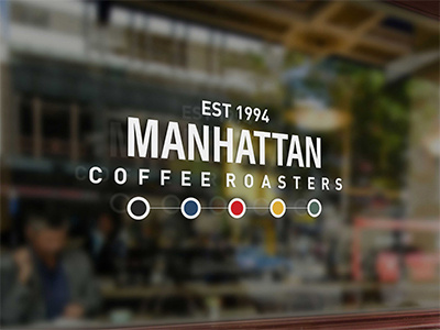 Manhattan Coffee Roasters branding identity logo manhattan new york packaging