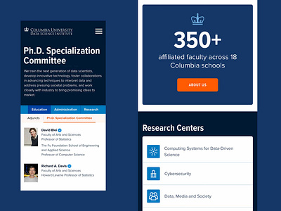 Columbia University Data Science Institute Website