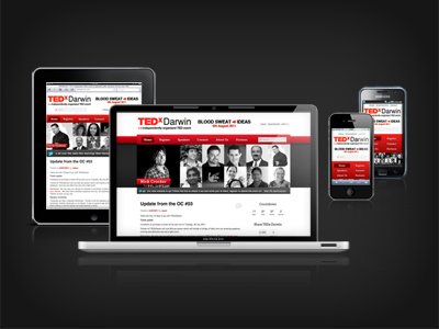 TEDx Darwin css3 darwin html5 responsive tedx
