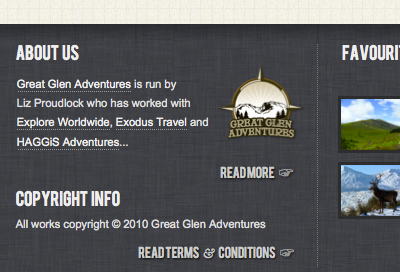 Great Glen Adventures css footer logo