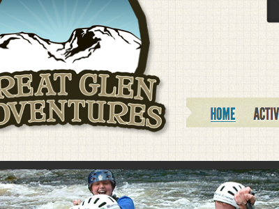 Great Glen Adventures css html jquery typekit