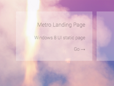 Landing Page css3 html5 js labs play