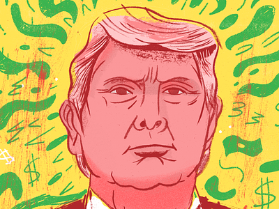 Trump for Magnify Money art donald drawing illustration kansascity trump