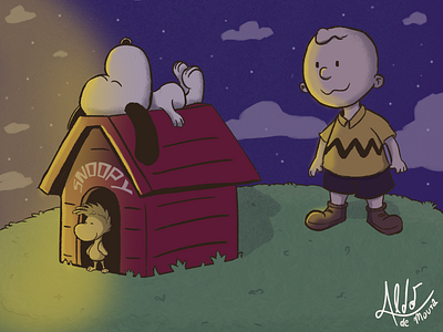Sleepy Snoopy adobe animation art br cartoon design digitalart illustration job peanuts snoopy