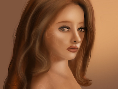 Digital Painting of a Woman digital drawing illustration painting portrait