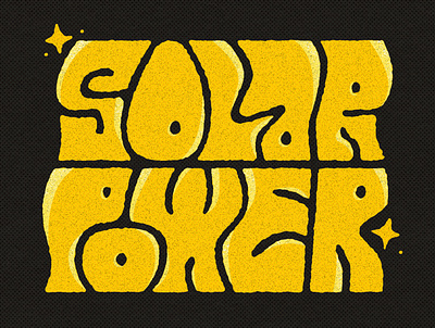 Solar Power black lettering lorde solar power type typography yellow