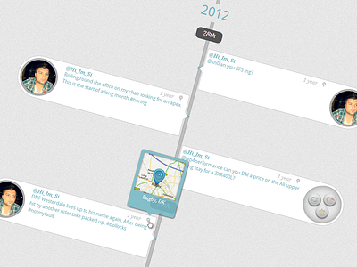 Browser Lead Twitter Timeline Concept app application timeline tooltip tweet tweets twitter