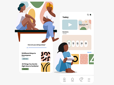 Miscellaneous Illustrations - Therapy App
