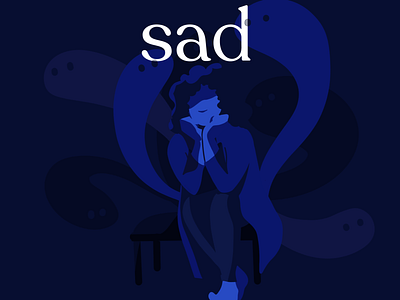 Joy and Sadness character illustration joyful product illustration sad