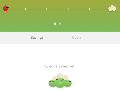 Savings Screen angry app birds design experience gaming saving ui ux