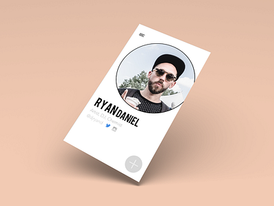 DailyUI - #day06 Profile UI