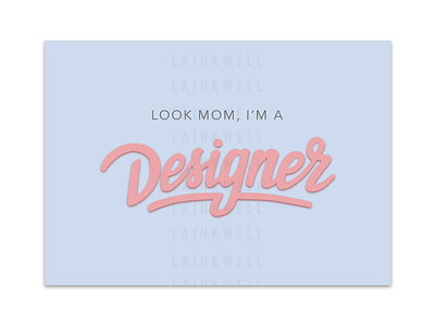 Designer blue design mom pink purple ux