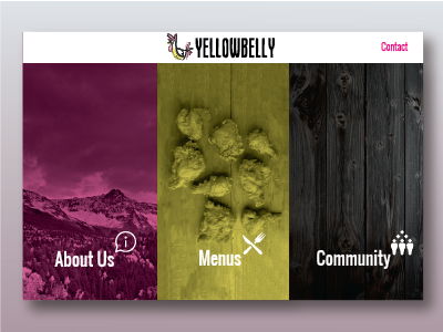 Yellowbelly Homepage Redesign