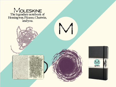 Moleskine Rebrand 2 ad brand branding design graphic design logo moleskine rebrand stationery visual design