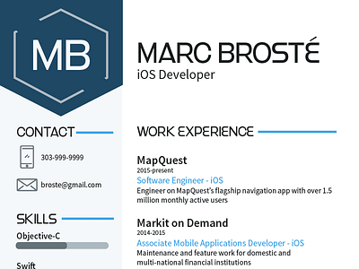 Custom resume