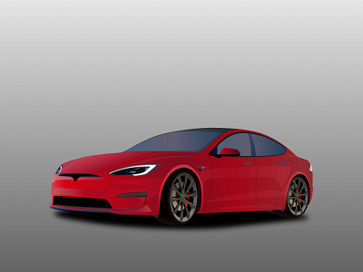 Tesla Model S graphic design tesla