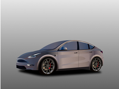 Tesla Model Y design graphic design illustration modern tesla vector