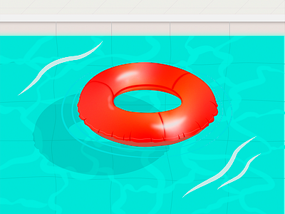 Summertime aarhus adobe denmark holiday hotel illustration inflatable motel pool pool party red summer summertime sunny swimming swimming ring vector vector graphic