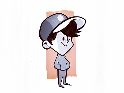 Just a boy boy character design illustration kid