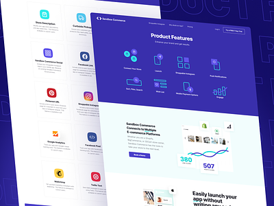 SaaS Website - Product Features and Integrations