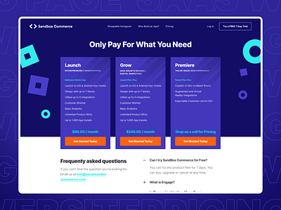 SaaS - Pricing Page blue clean figma landing page pricing pricing page saas ui web design