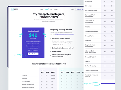 SaaS - Minimal Pricing Page