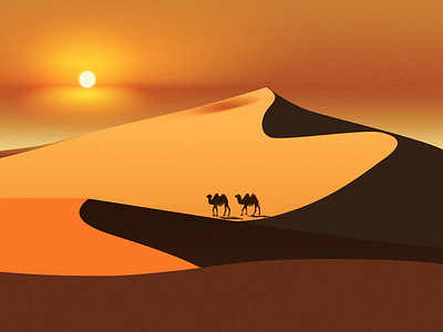 Desert scenery desert illustration scenery