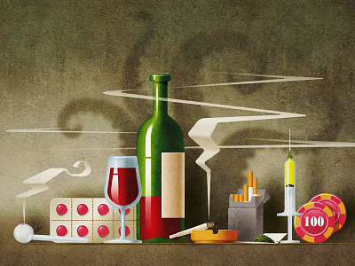 Addictions final addictions smoke vector wine