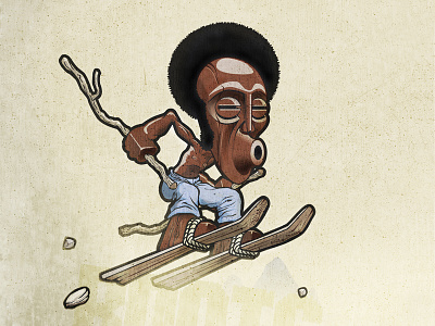 Roots (oldies 1) characterdesign ski vector wood