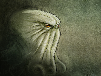 Cthulhu portrait characterdesign cthulhu digitalpainting