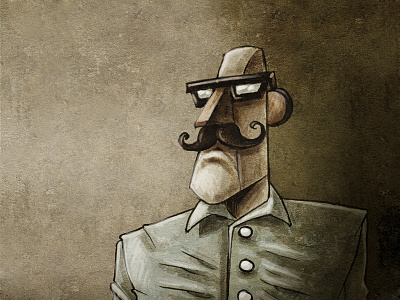 The Colonel characterdesign drawing illustration portrait