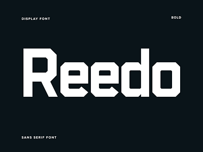 Reedo Font font sans serif typeface typography