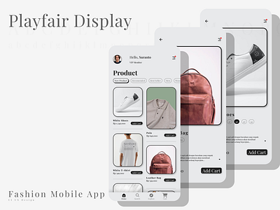 Fashion Mobile App app design fashion fashionapp mobile ui userexperience userinterface