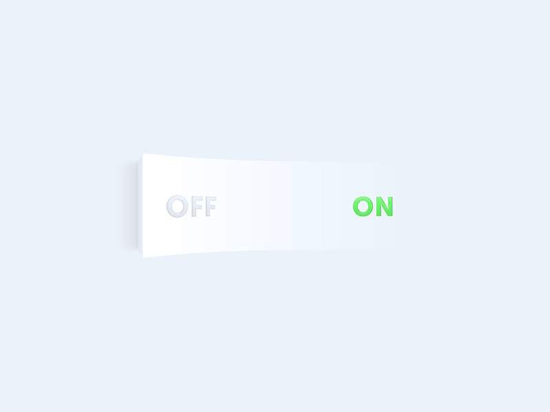 Daily UI - #015 - On/Off Switch animation blue dailyui onoff switch ui