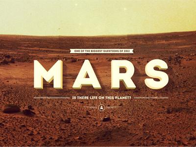 Mars cosmos mars minimal question typography