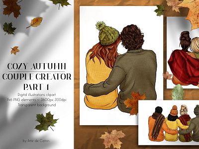 Cozy Autumn Couple Creator Part 1 portrait procreate