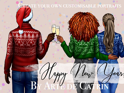 New Year Clipart, Christmas, Holidays customizable png