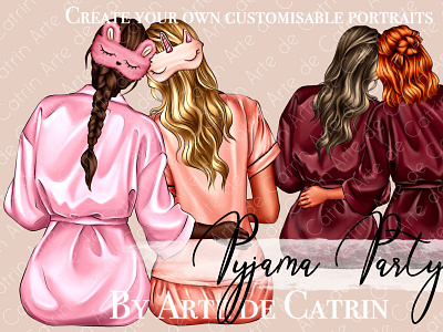 Pajama Party, Bachelorette Party wedding party