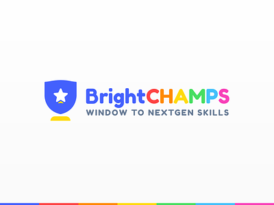 BrightChamps Logo branding creative design graphic illustration logo ui