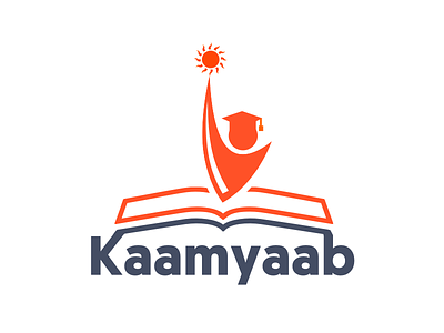 Kaamyaab - Logo branding design education logo flat graphic graphics illustration leaders logo mentor typography ui vector
