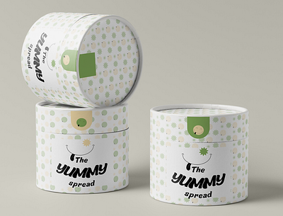 THE YUMMY SPREAD branding can design food graphic design illustration logo packaging typography vector