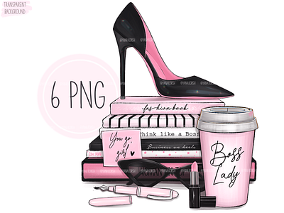 Girl Boss Clipart, Boss Lady Shoes Png