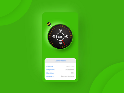 Qibla Finder android dailyui design ios app design ui uxdesigns