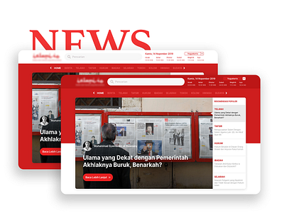 Hero Image Exploration of Online News Website news news website online news portal uidesign webdesign