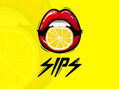 Sips Logo design logo logo design logo designer yellow logo