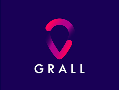 Grall Logo Design gradient logo location logo logo logo design