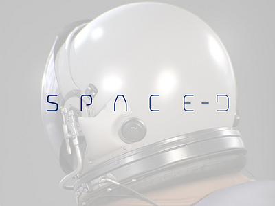 SPACE-D Logo astronaut branding identity logo minimal space spaced spacedchallenge spacerocket travel type