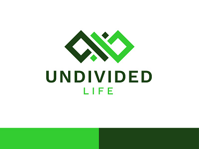 Undivided Life Logo Concept branding logo minimalist modern vector