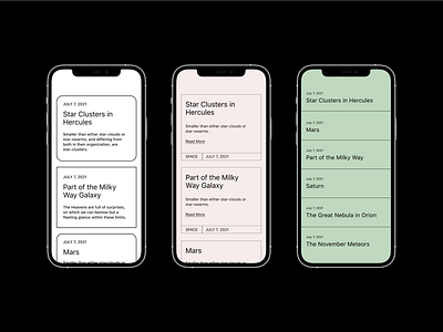 Mobile Blog Patterns block patterns design layout minimal typography ui vector webdesign wordpress