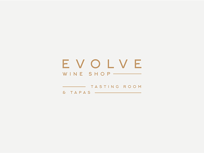 Evolve Wine Shop brand identity brand identity design logo logo design logomark logomarks sans serif